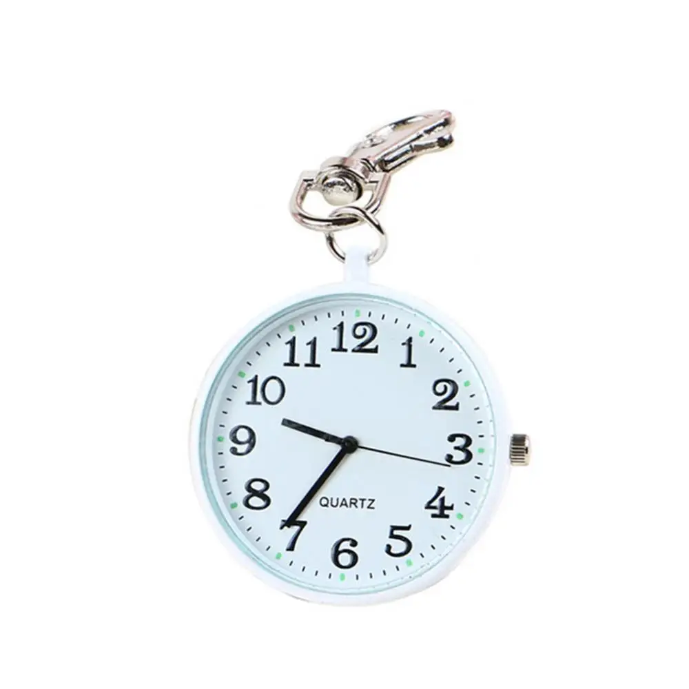 Unisex Round Dial Quartz Pocket Watch, enfermeira médica Keychain, analógico, moda