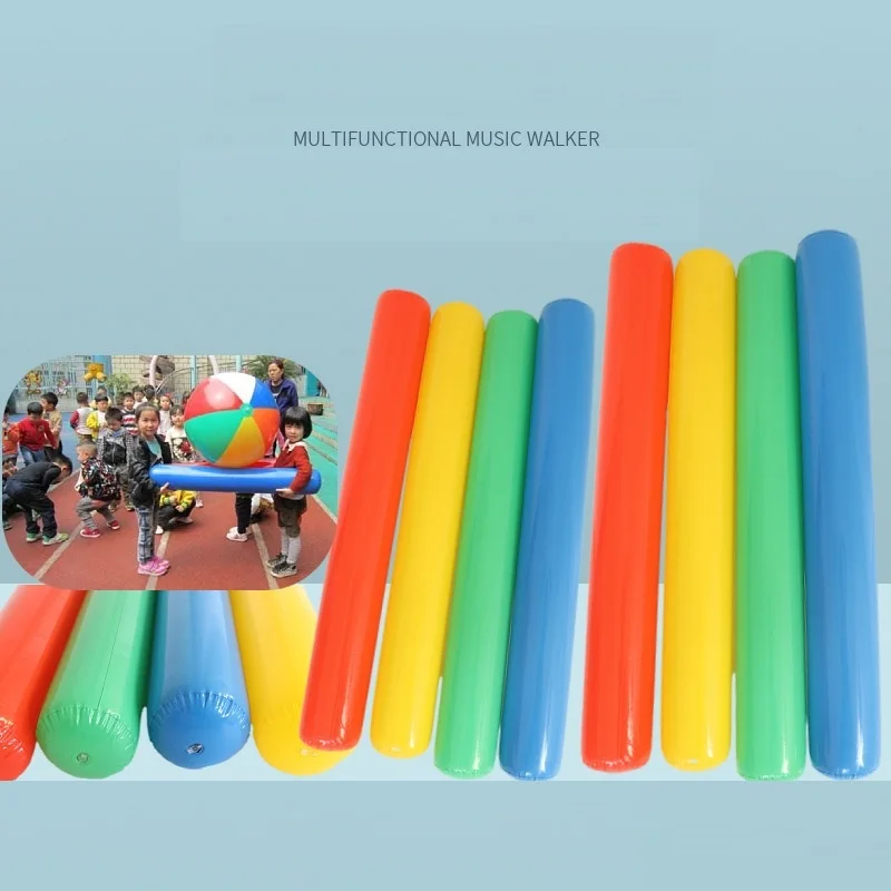 1/6PCS Inflatable Cheer Sticks Colorful Adults Float Water Noodles Outdoor Water Games Toy for Beaches Swimming Pool Party Decor