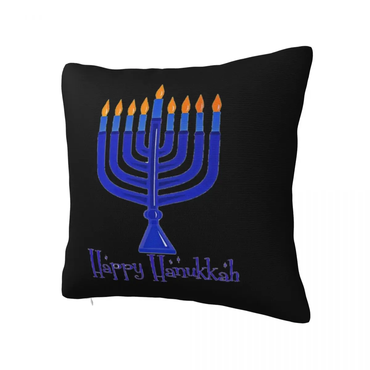 Chanukah Judaism Hanukkah Traditional Festive Pillowcase Printing Fabric Cushion Cover Pillow Case Cover Home Zippered 40X40cm