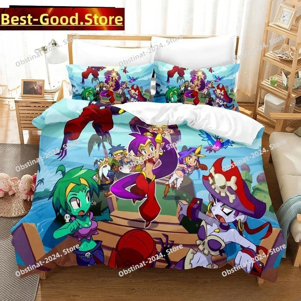 3D Shantae Half-Genie Hero Bedding Set Printed single Comforter Quilt Bed Cover Duvet Cover Pillow Case 3 Pieces Kids Adult Size