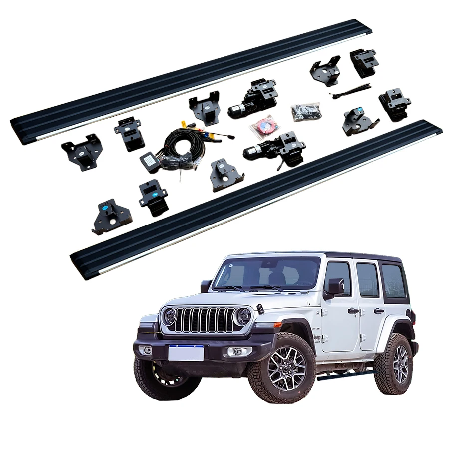 

Popular Aluminum Running Board Automatic Electric Power Side Step for Wrangler JL 4 Door Sahara Rubicon 2018-2024