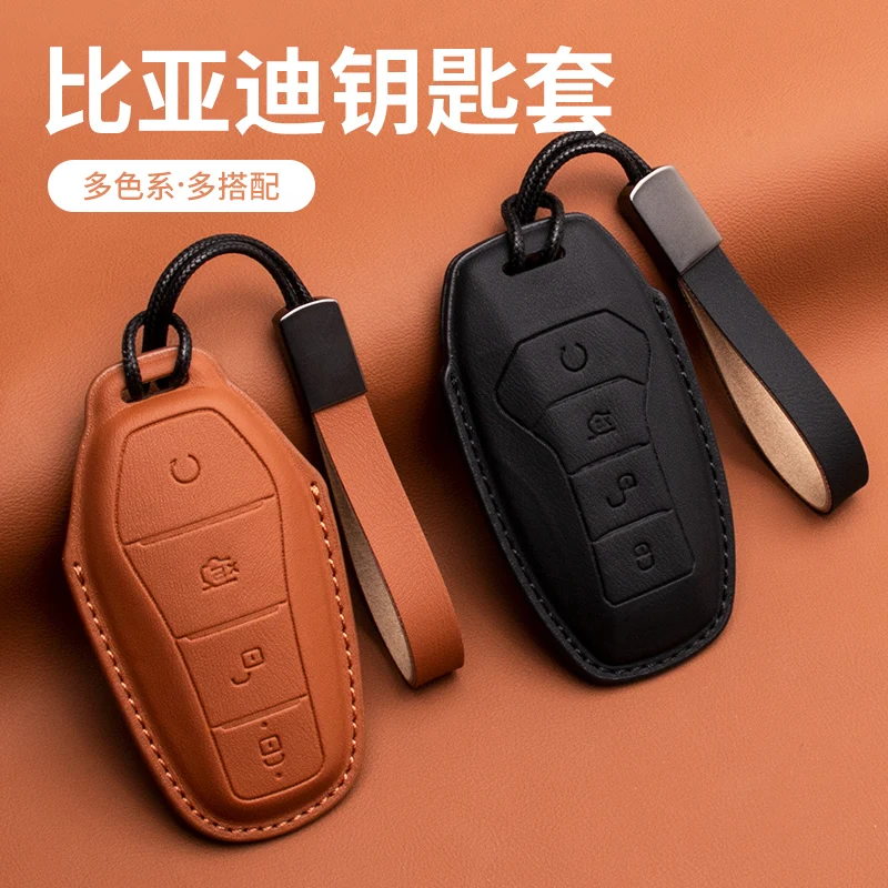 Per BYD Keycase Cover chiave in pelle Dolphin Seagull Song Plusdmi maschio Yuan Plus Tang Song Pro Qin Plus