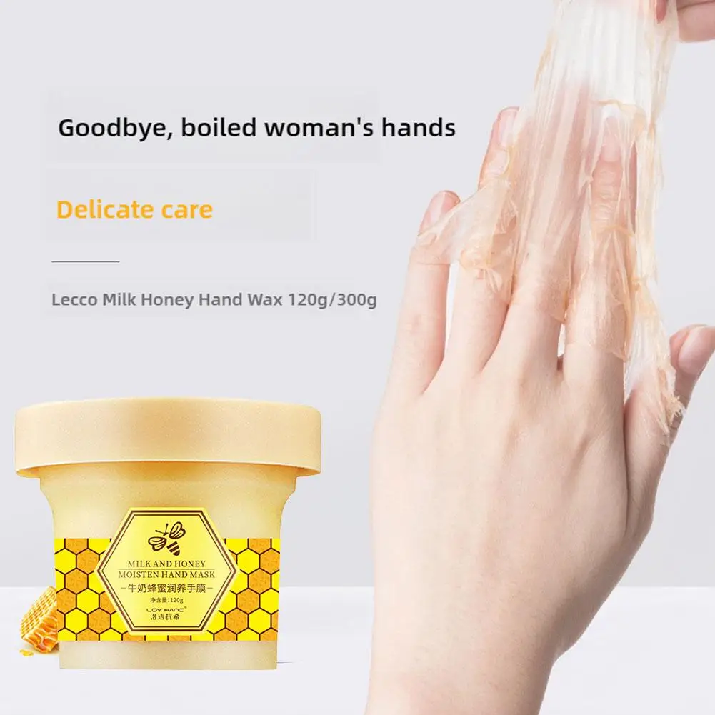 Milk Honey Moisturizing Hand Wax Mask Tearable Exfoliating Hand Tender Whitening Moisturizing Smoother Care R1F7