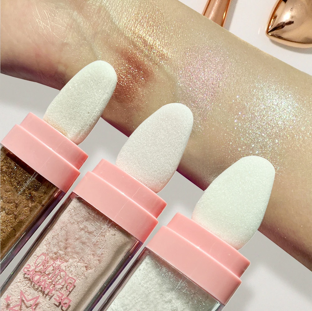 Highlighter Powder Polvo De Hadas Glitter Powder Shimmer Contour Blush Powder Makeup For Face Body Highlight Makeup