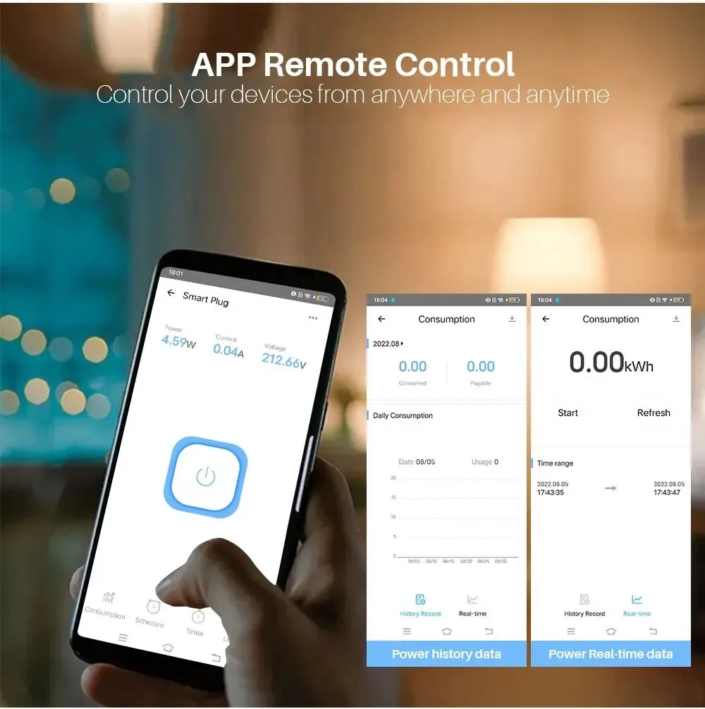 eWeLink 16A Brasilien Standard WiFi Smart Plug mit Power Monitor Smart Life APP Smart Socket Spracharbeit für Google Home Alexa