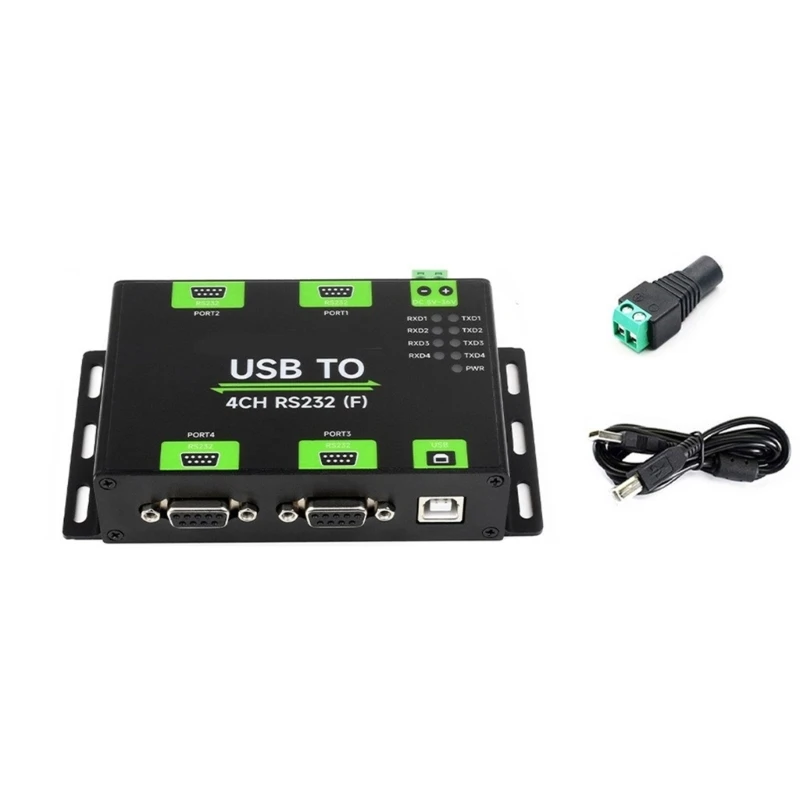 Y1UB Industrial USB to 4 way RS232 Converter Original FT232RNL Chip,Fast Data Transmission