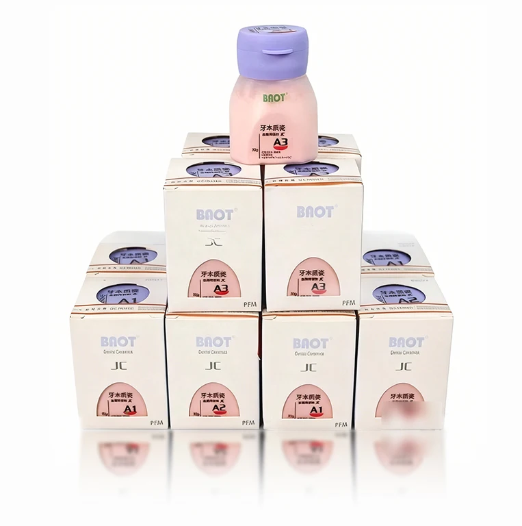 

50g/Pcs BAOT Dental Material Porcelain Powder Metal Dentin Middle/High Dentistry Oral Cavity Nursing Repair Whitening Filling