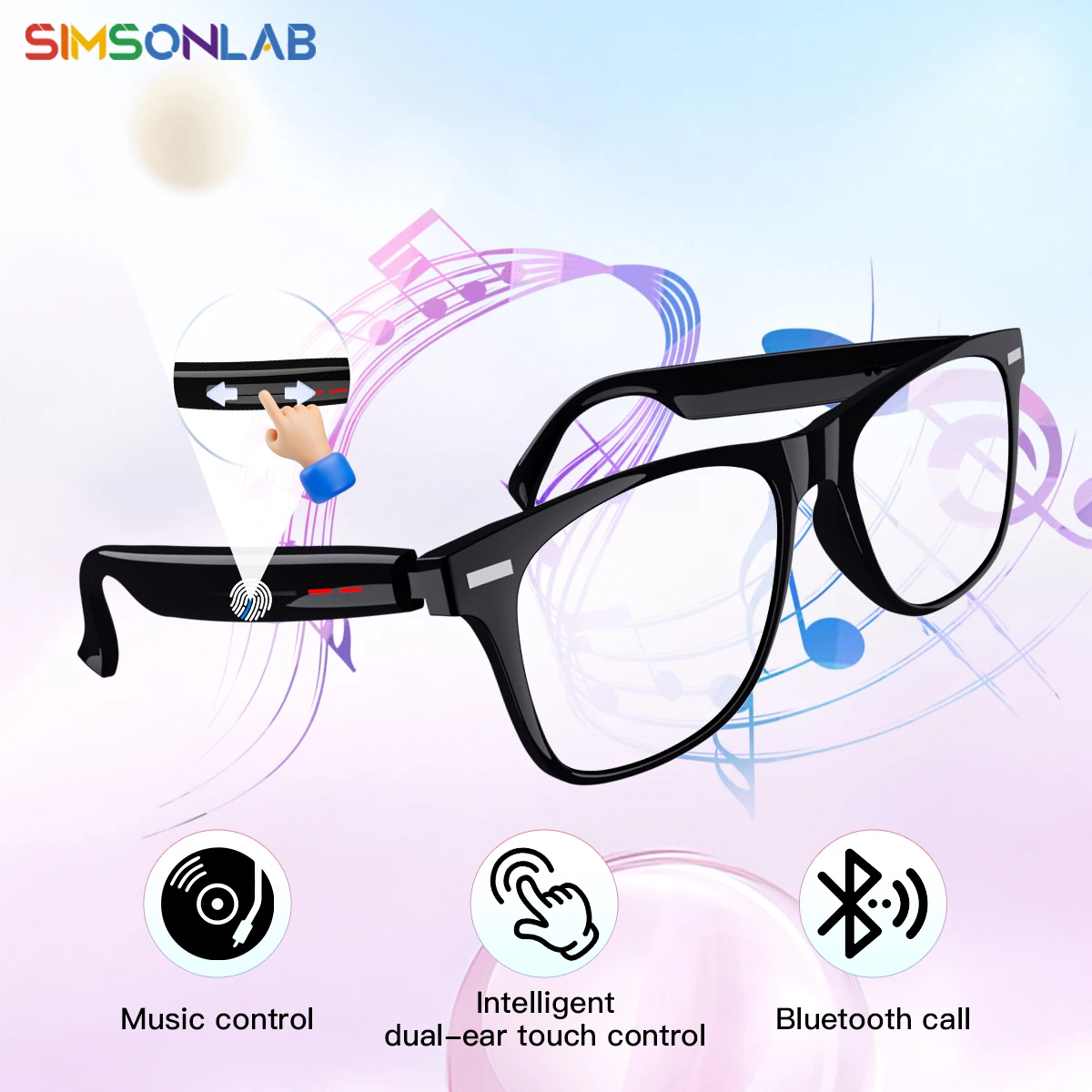

Smart Anti-UV Glasses AI Voice Assistant HIFI Music Earphones Bluetooth Call Fashion Outdoor Sport Sunglasses For Men Women Gift
