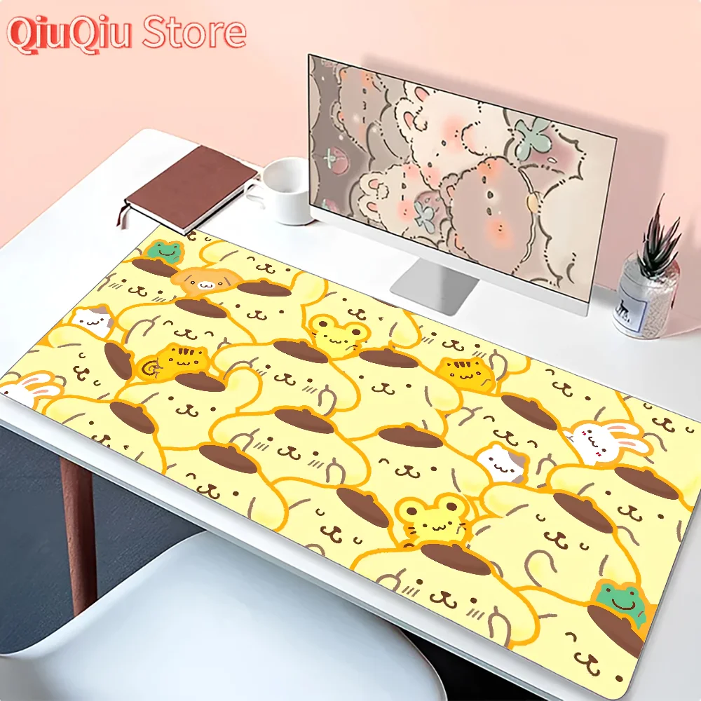 

Miniso Sanrio Kawaii Cute Pompompurin Mousepad Mouse Mat Desk Mat With Pad Gaming Accessories Prime Gaming XXL