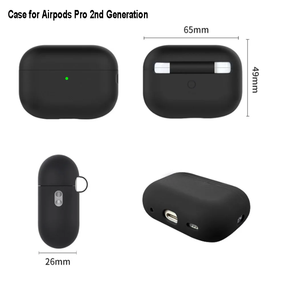 Liquid Silicone Case for Airpods Pro Airpods Pro 2 2nd Generation Airpods 1 2 3 3rd Earphone Protective Case Cover Accessories