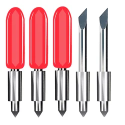 10pcs 45 Degree Graphtec CB15 Plotter Vinyl Cutter Knife Blades for Portrait Silhouette Cameo 3 Holder Milling Carving Tool