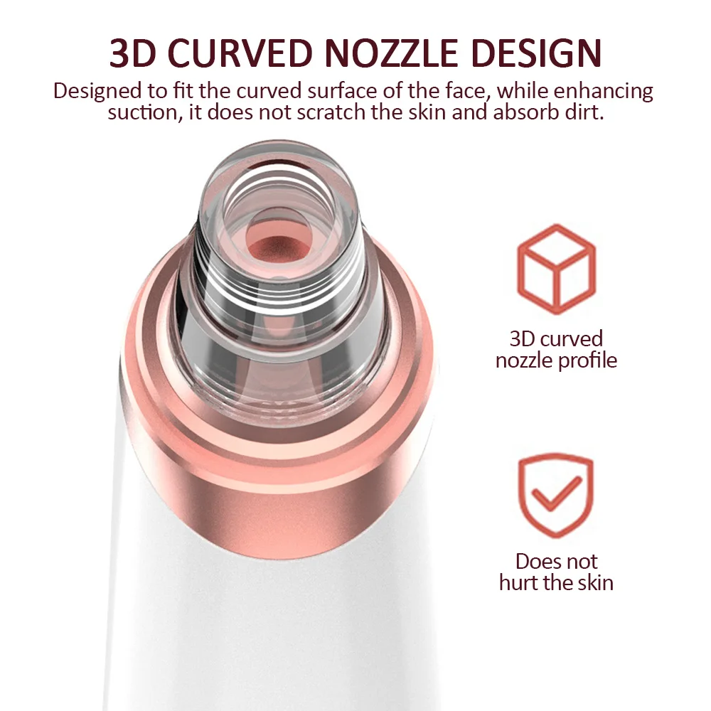 Visuele poriereiniger 20-x vergroting Zuig Facial Comedo Acne Extractor Tool Mee-eterverwijderaar Vacuümcamera