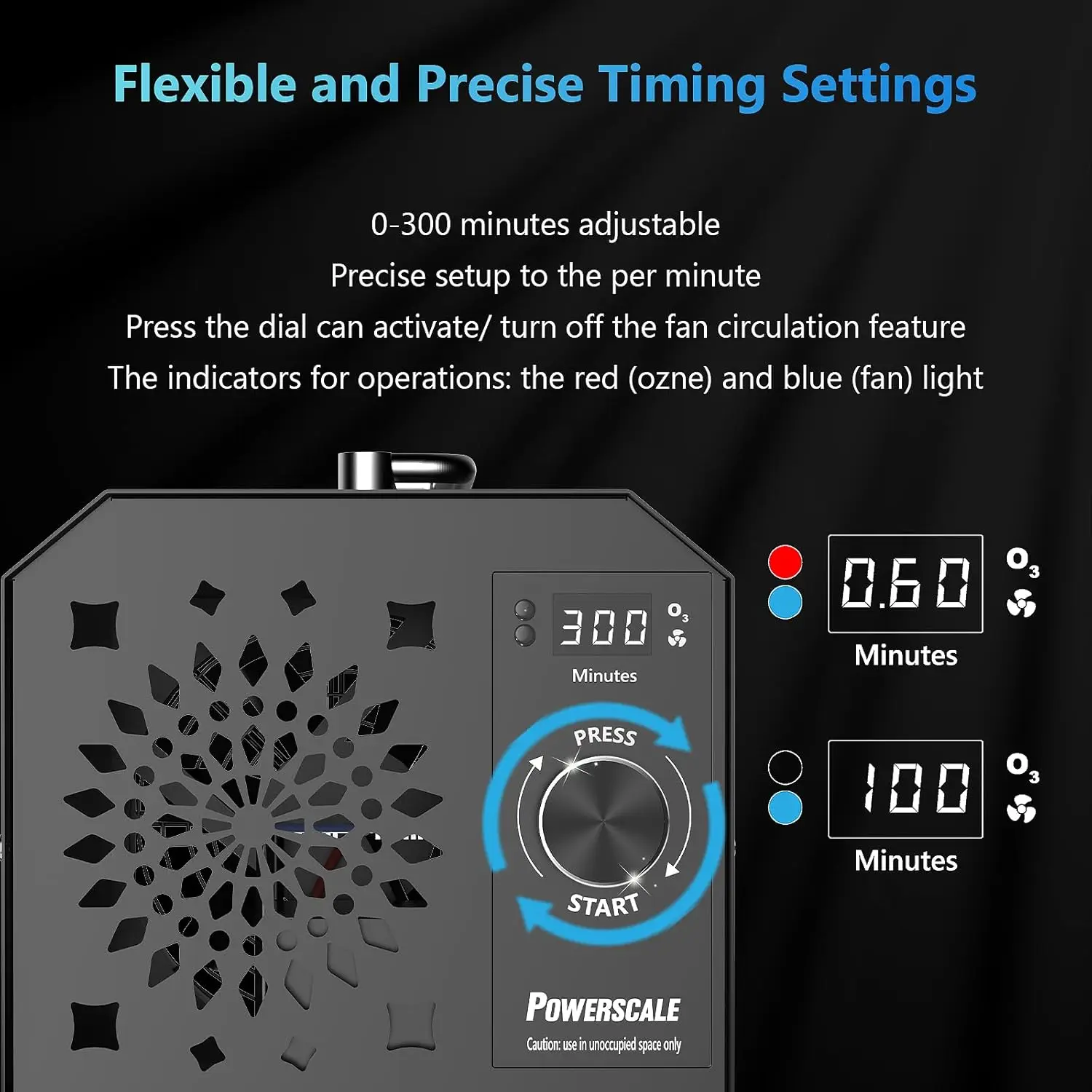 90,000mg/h Ozone Generator with Smart Control for Odor Removal in Home, Car, and Pet Areas - Detail 1