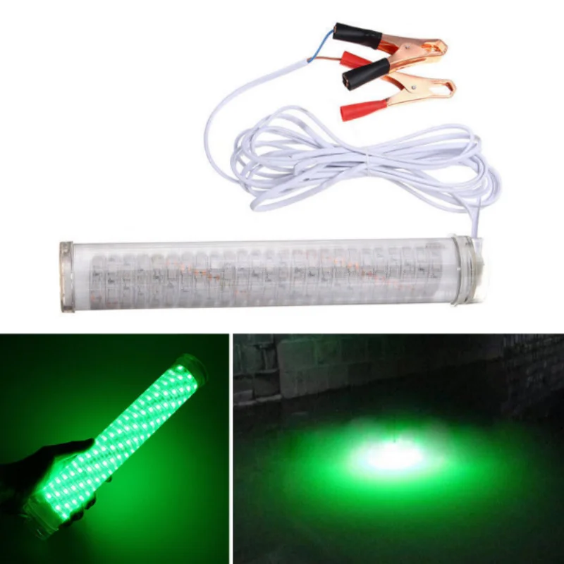 ISURE MARINE 12V 30W LED Green Fish Lure Light Fishing Light Underwater Diving Light Fish Collecting Light