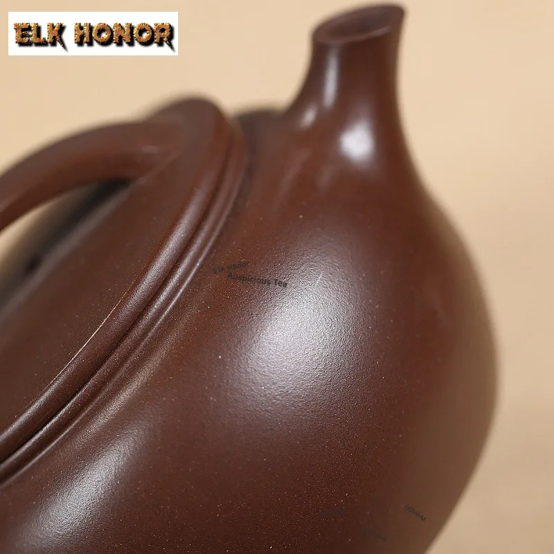 190ml Retro Yixing Purple Clay Hanwa Teapots Handmade Bridge Lid Pot Raw Ore Mud Kettle With Ball Hole Filter Zisha Tea Set view 6