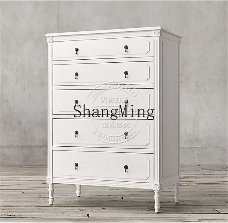 FG good-looking  rural solid wood furniture antique bucket cabinet solid wood five bucket locker
