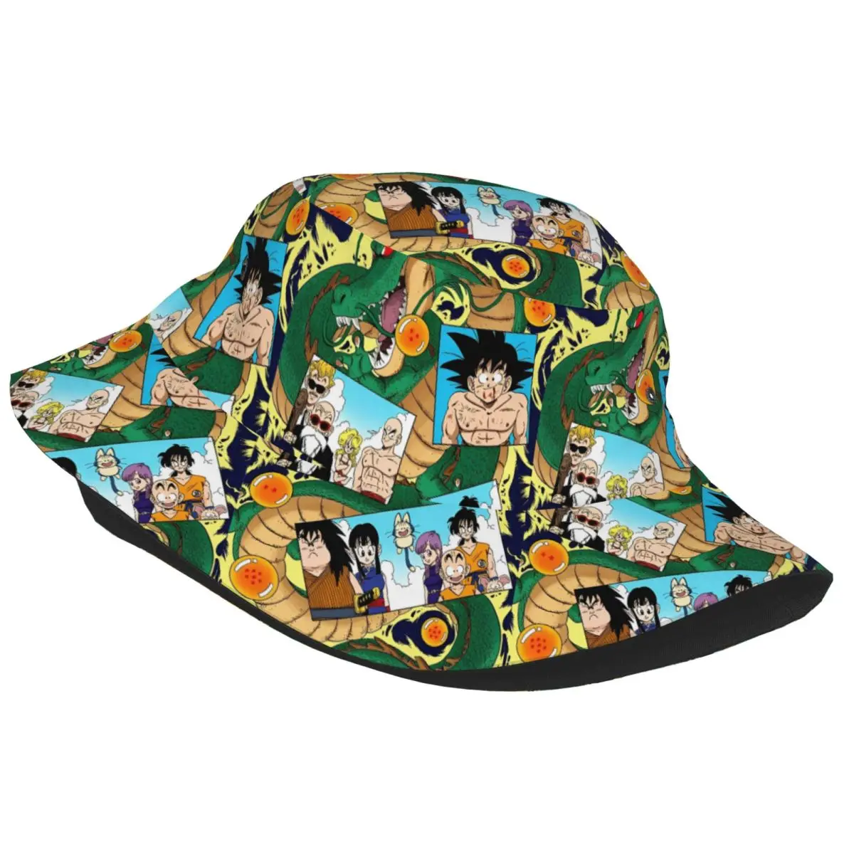 Dragon Ball Voyage Bucket Hats Spring Headwear Stuff Cartoon Fishing Hats for Outdoor Teen Bob Hat UV Protection