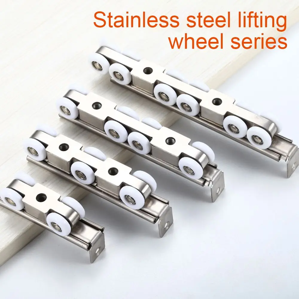 

Buffer Sliding Door Wheel Lifting Metal Door Rollers Kit Furniture Accessories Wardrobe Door Hanging Wheels Folding Door