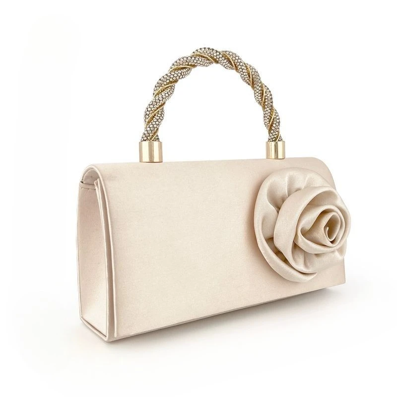 

Sweet Lady Style Flower Dinner Bag New Chinese Court Style Cheongsam Bag Elegant French Romantic Dress Bag Beautiful Handbags