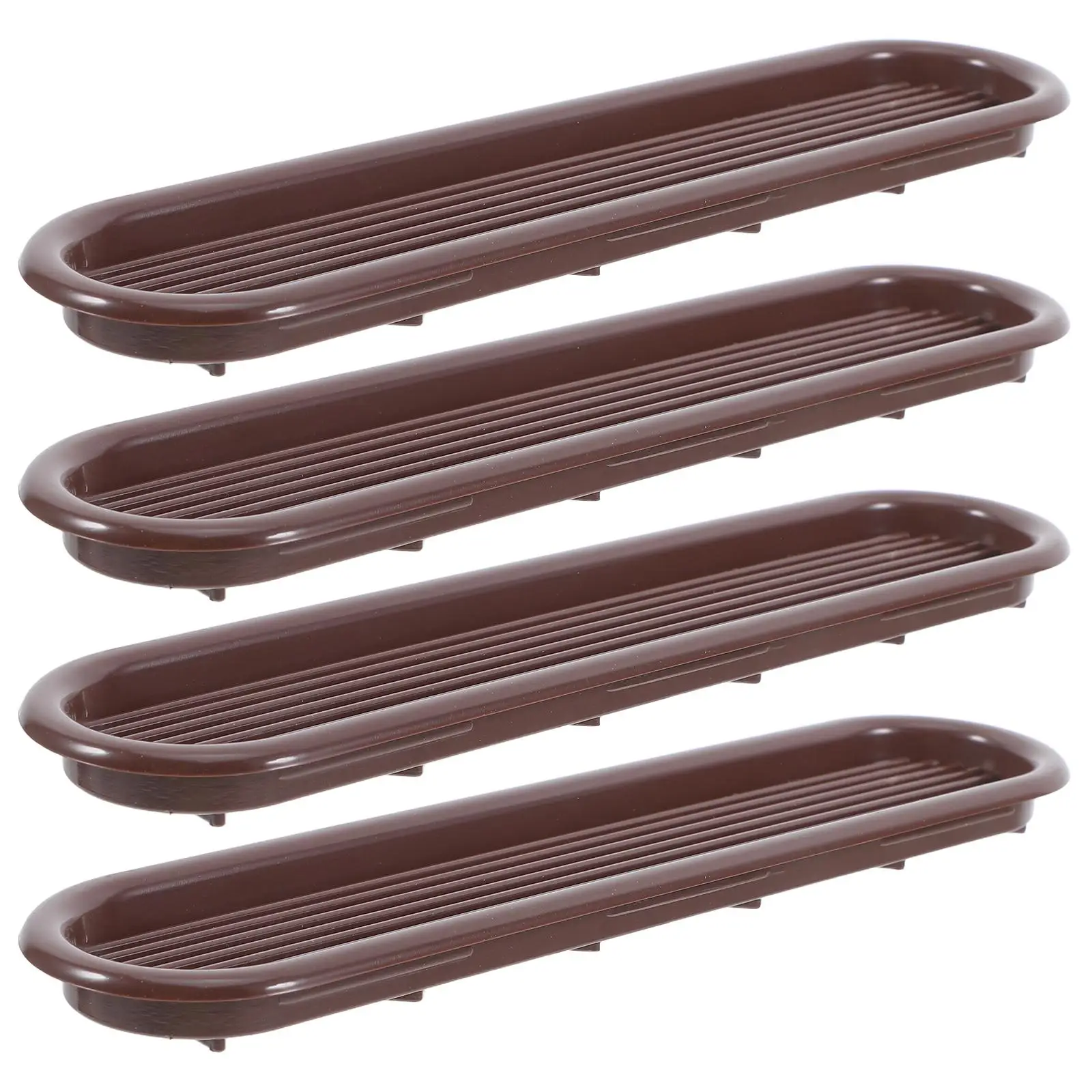 4 Pcs Wardrobe Ventilation Grid Small Mesh Louver Grille Home Ceiling Wall Vent Covers Floor Panel Durable Plastic