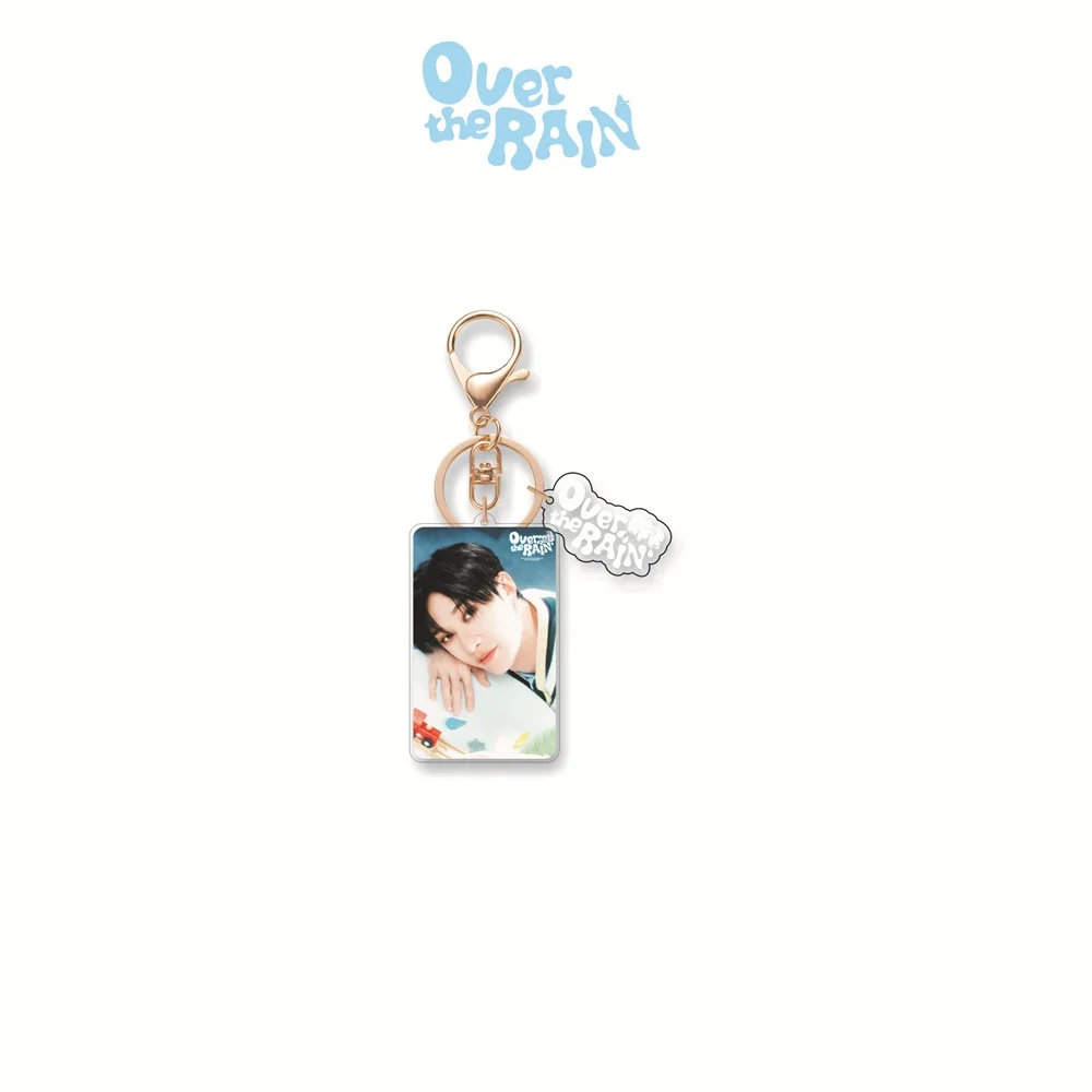 KPOP Idols Over The Rain Keychain Bangchan Changbin Leeknow Han I.N Felix Hyunjin Acrylic Keyring Pendant 2Pcs/Set Bag Accessori