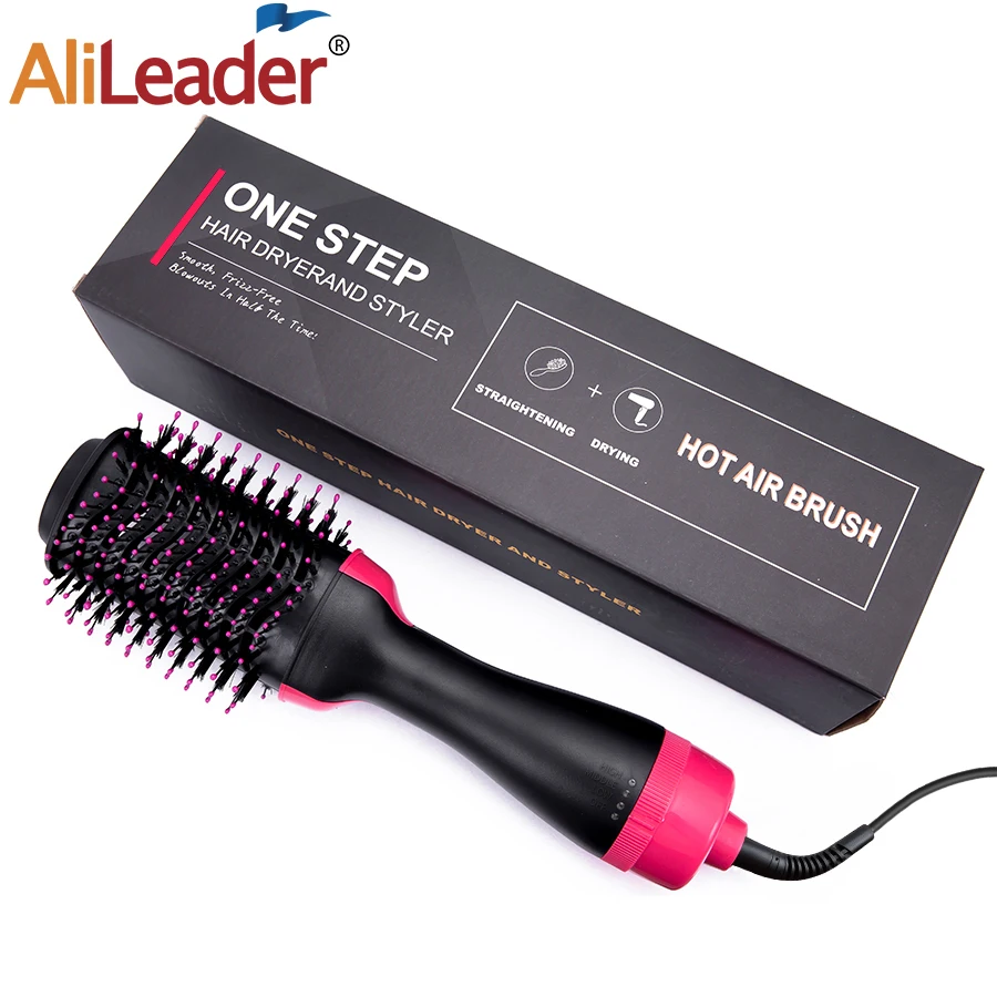 Hot Air Comb 3 In 1 One-Step Hot Air Dryer Brush Styler And Volumizer Hair Straightener Curler Dry & Wet Hair Use Hair Brush