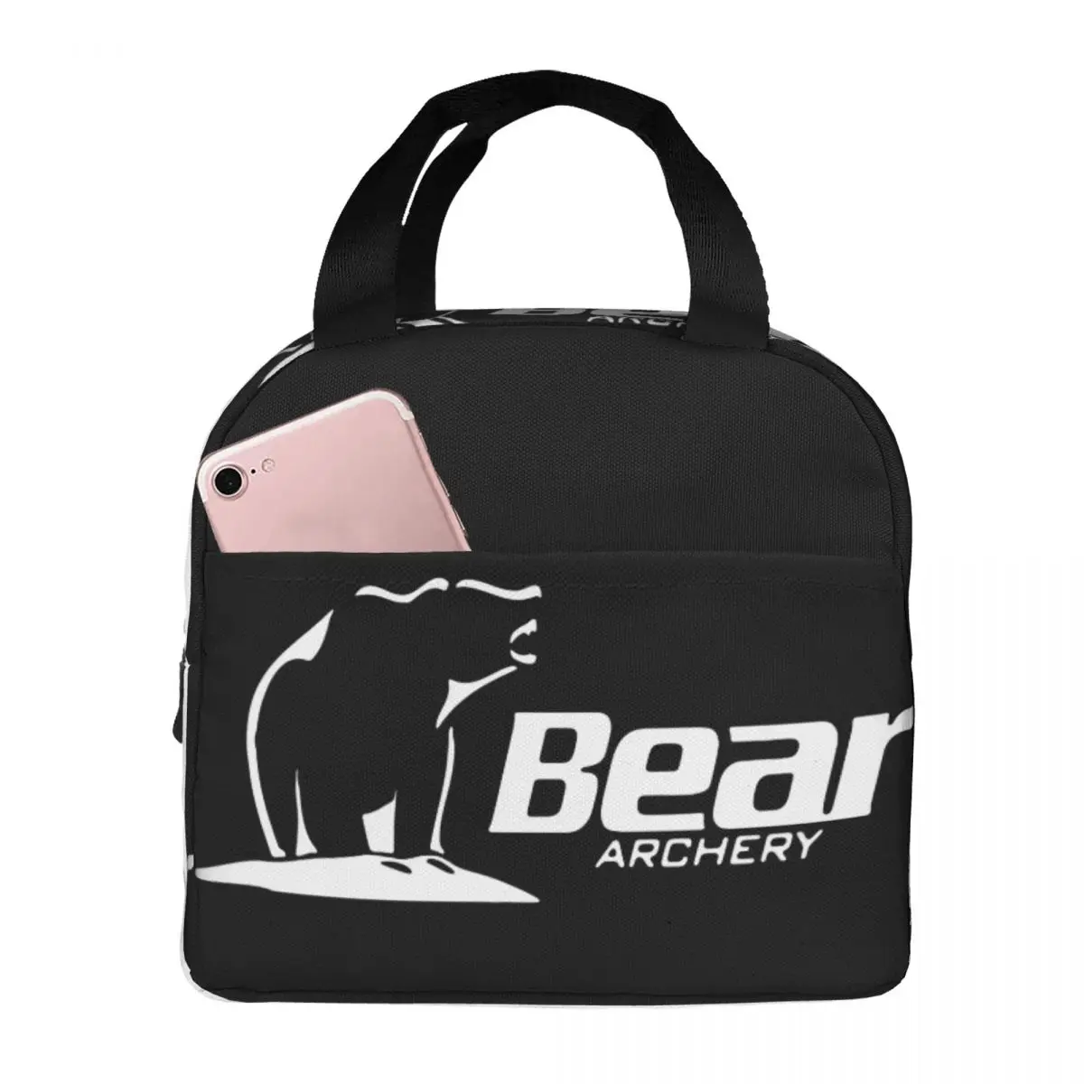 

Bear Archery Lunch Bag Unisex Portable Cooler Insulated Lunch Box Food Bento Box