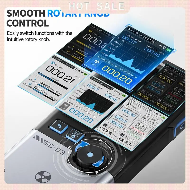 24-Hour Delivery GC-03 Electromagnetic Radiation Detector,Electric Magnetic Field Strength,RF Power,Temperature Monitor,G