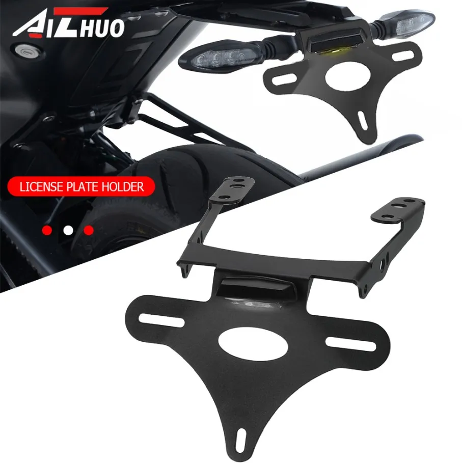 

For Husqvarna SvartPilen 125 200 250 401 2020-2023 2022 Motorcycle License Plate Holder Bracket Rear Fender Kit VitPilen 401