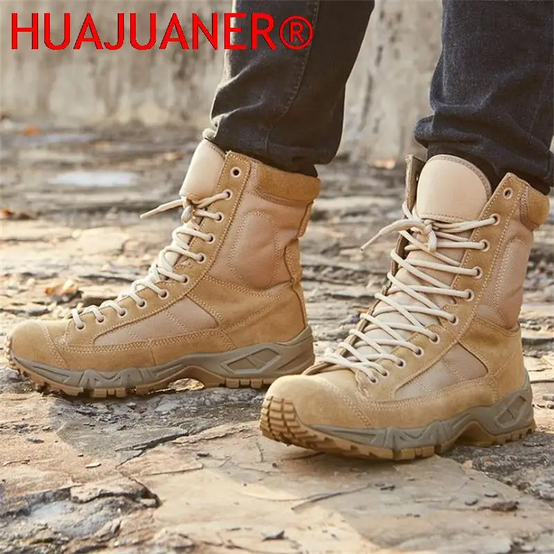 Spring Summer Men Women Ultrallight Tactical Boots Outdoor Airborne Boots Air Force Desert Combat Boots Army Shoes