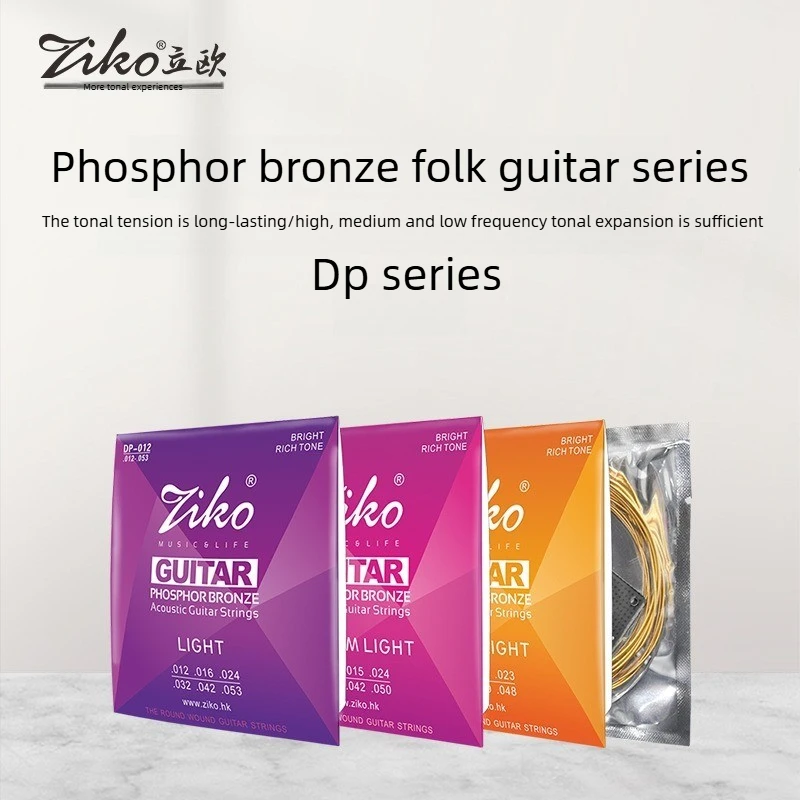 

Source Manufacturer ZIKO Phosphor Bronze Folk Guitar Strings DP Series String Instrument Guitar Accessories