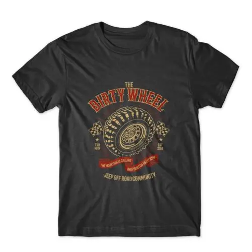 The Dirty Wheel T-Shirt. 100% Cotton Premium Tee New