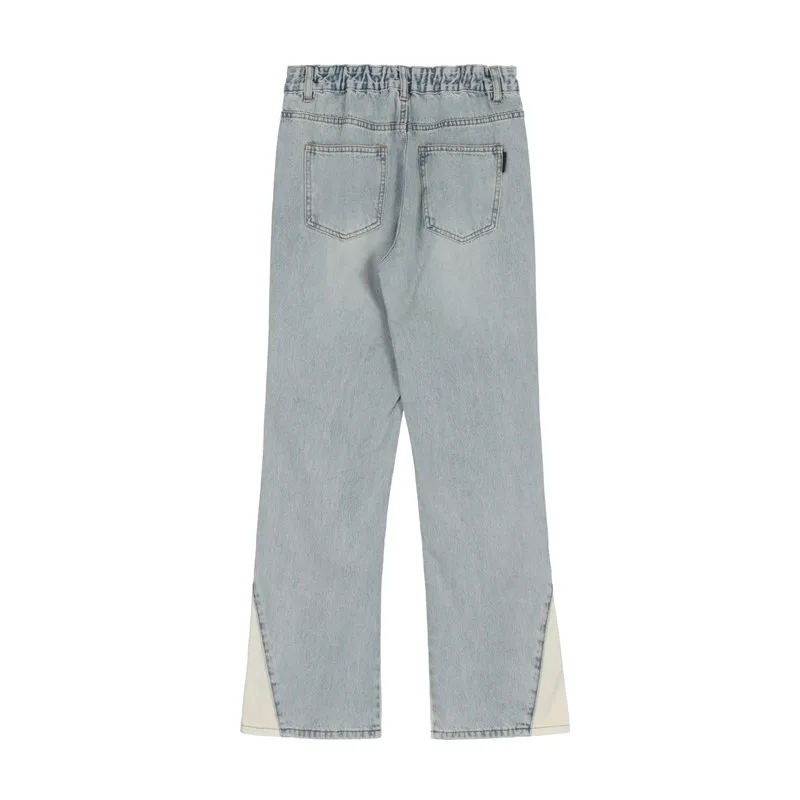 2026 Neue Mode Patchwork Retro Washed Baggy Herren Schlagjeans Hip Hop Gerade Damen Vintage Denim Hosen Pantalon Homme – Detail 14