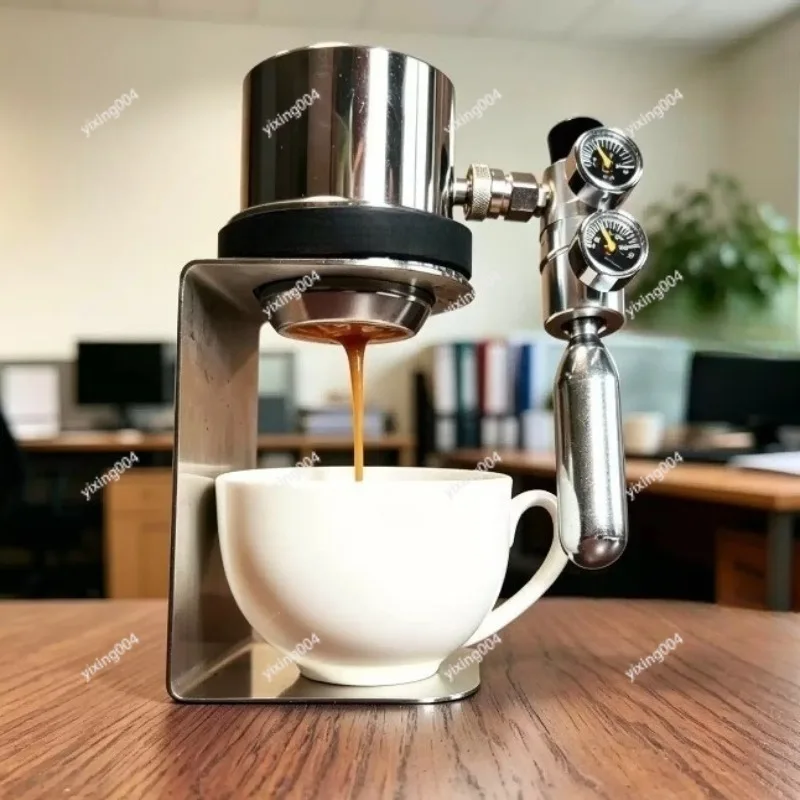Portable Pneumatic Coffee Maker, Semi-auto Espresso Machine for Outdoor Brewing