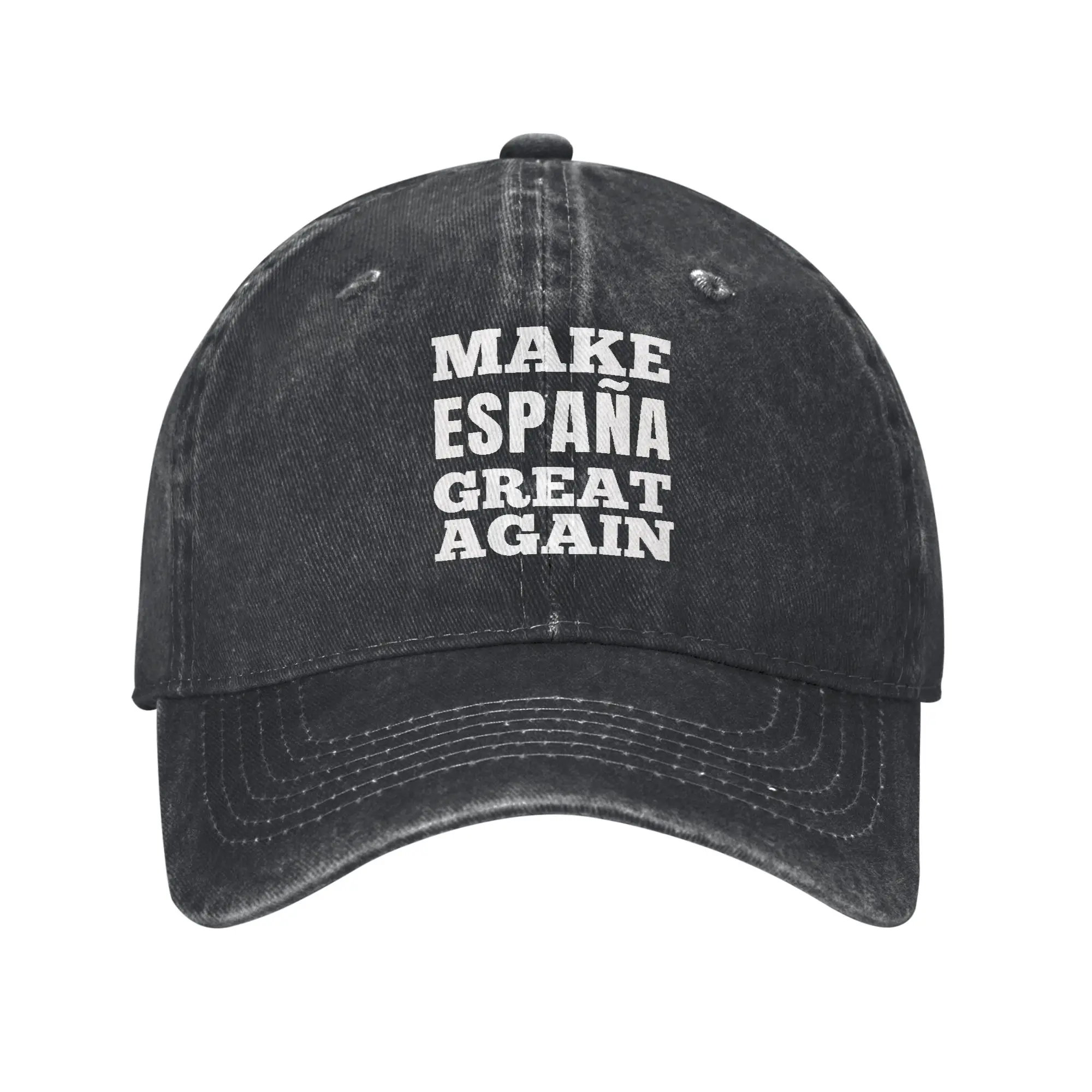 bone-de-beisebol-branco-estilo-retro-cowboy-com-efeito-lavado-com-a-inscricao-'make-espana-great-again'-em-jeans-para-homens-e-mulheres-estilo-urbano-hip-hop-snapback