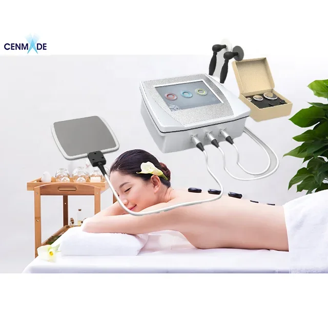 Portable Cenmade tecar cet ret pain relief physical therapy physiotherapy machine with 6pcs heads