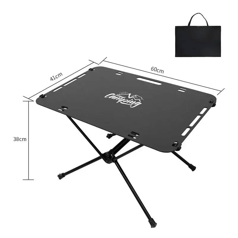 Shinetrip Outdoor Aluminum Alloy Table Tactical Table Board With Bracket Portable Lightweight Picnic Dinner Desk Camping Folding