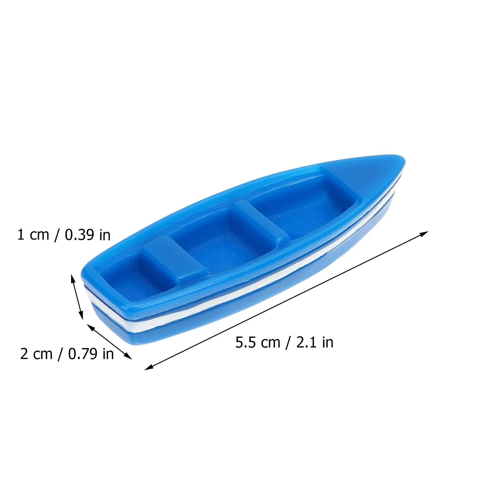 4Set Resin Boat Miniatures Miniature Resin Fishing Boat Decor Desktop Nautical Craft Ornament Home Office Car Decoration