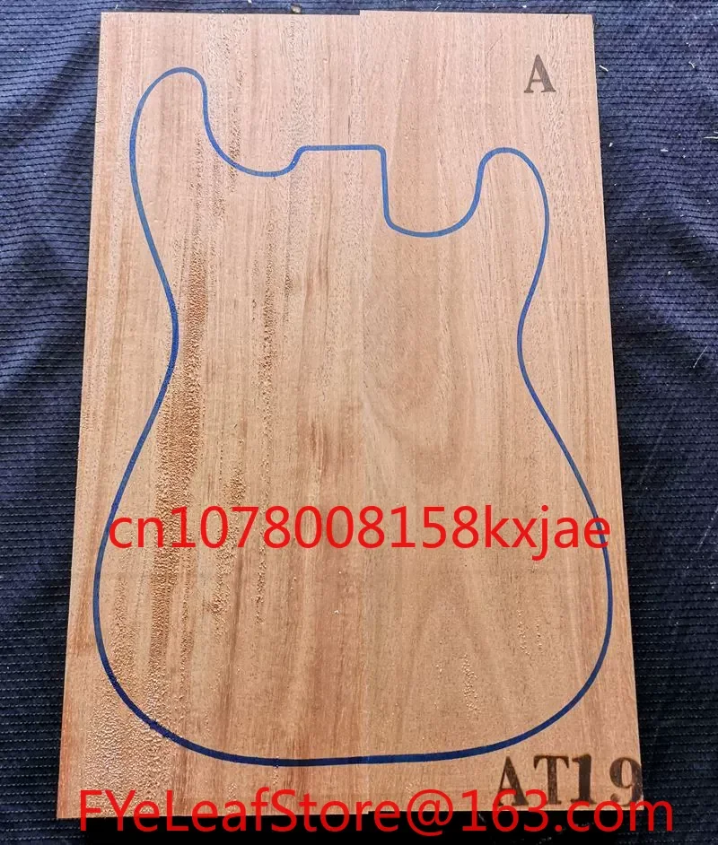 2 authentic African peach blossom core electric guitar body making, electric guitar material accessories