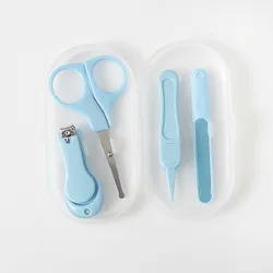 4 Pcs Small Stainless Steel Baby Nail Clipper Set Baby Care Anti-clamping Nail Clipper Set Nail Trimmer Baby Essential Products