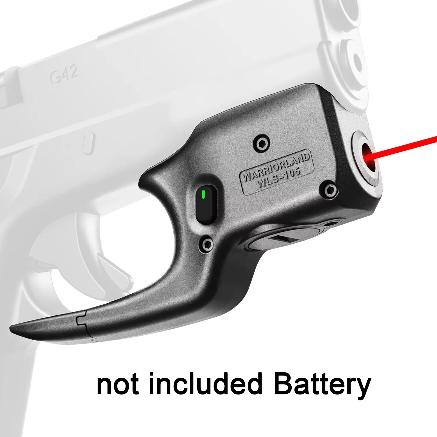 

Red Laser Light For Glock 17 19 (Gen 3-5)/23 31 32(Gen 3-4) /19 44 45 (Gen 3-5) Sight with On/Off Indicator,Not included Battery