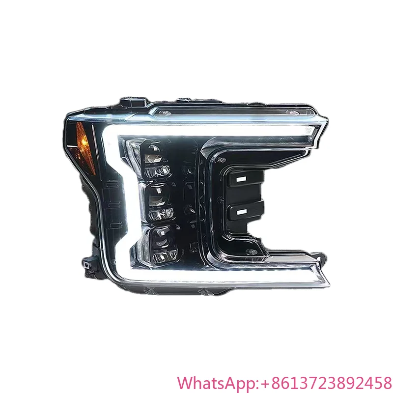 

For Ford Raptor F150 F-150 Headlamp Diode Three Lens With Sequential Turn Light Signal Device Lens Projector Headlamp