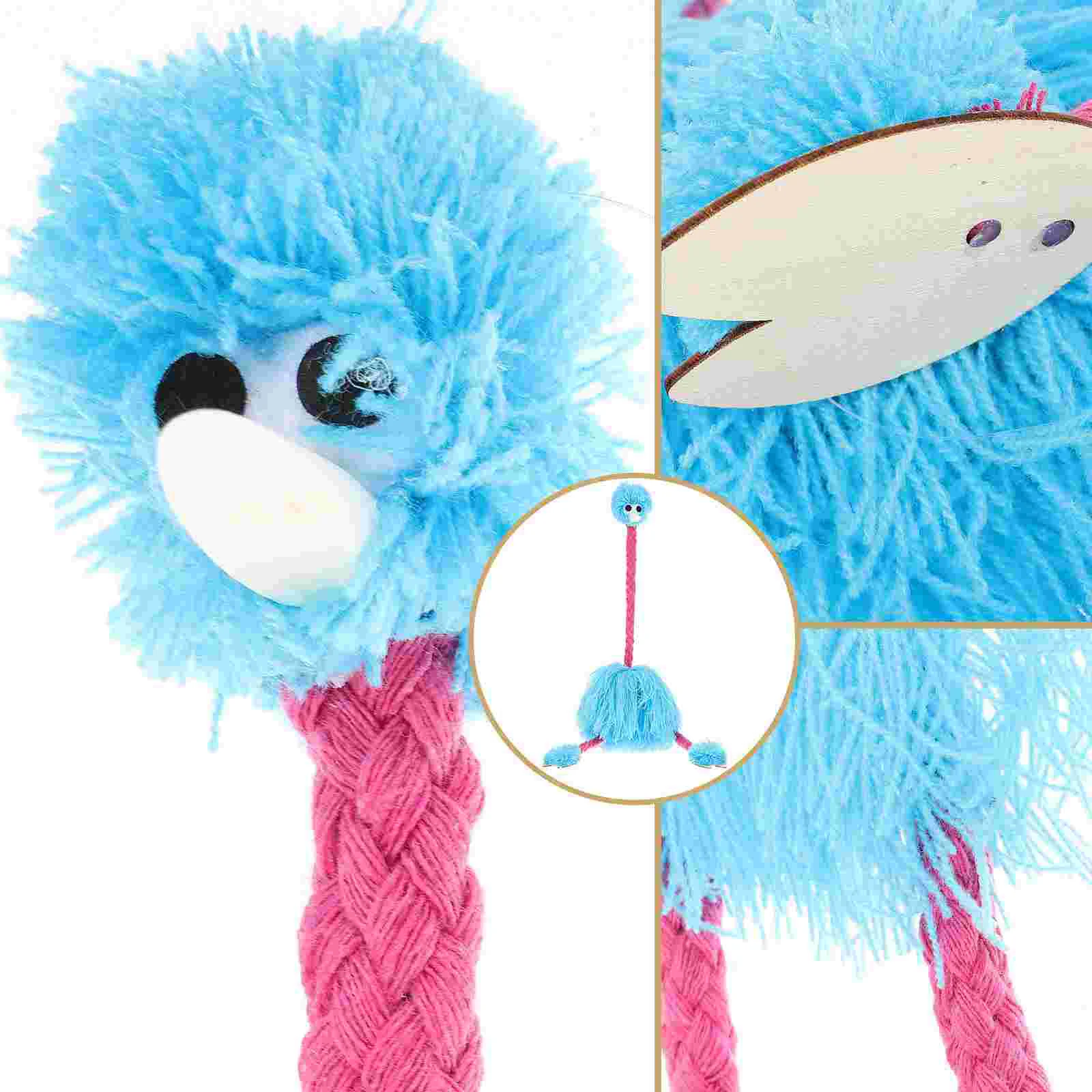 Ostrich Puppet Toys Kids Marionette Funny Figure Craft Dropshipping Plush Animals Wooden Child Educational Puppets for