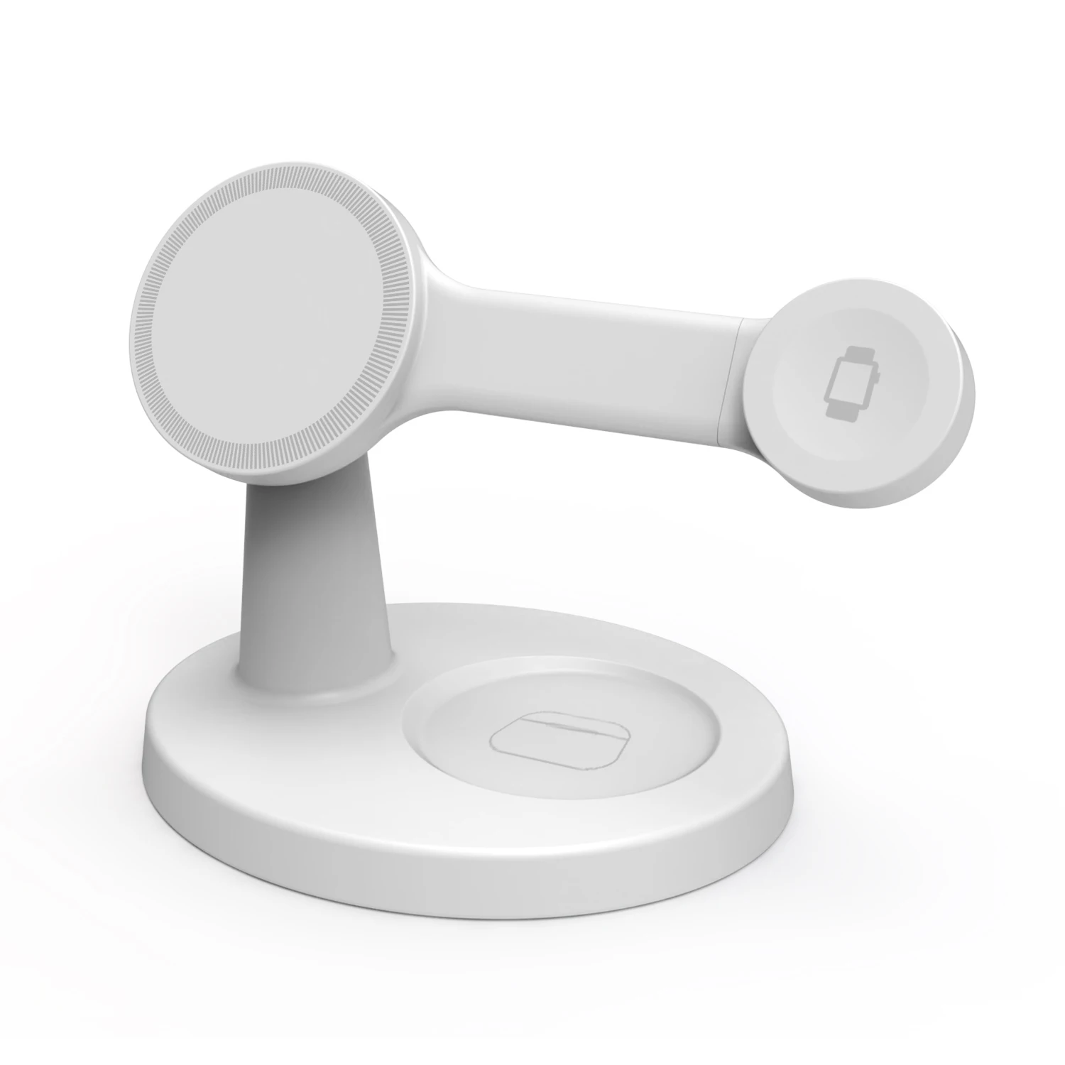VIKEFON 3-in-1 magnetischer kabelloser Ladeständer für Magsafe iPhone 16 15 14 13 Pro Max Apple Watch 9 8 AirPods Pro Schnellladestation 3