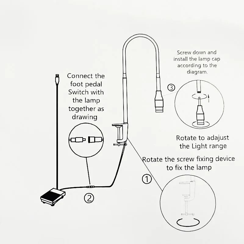 Lampe LED UV pour le séchage de la colle à cils, module d'extension de cils, lampe à ongles, distance focale réglable, USB, 5W, 5V