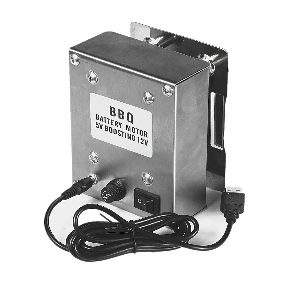 10W Roast Chicken Barbecue Motor USB Charger Battery 12V High-Torque BBQ Roast Lamb Leg Rotating Motor