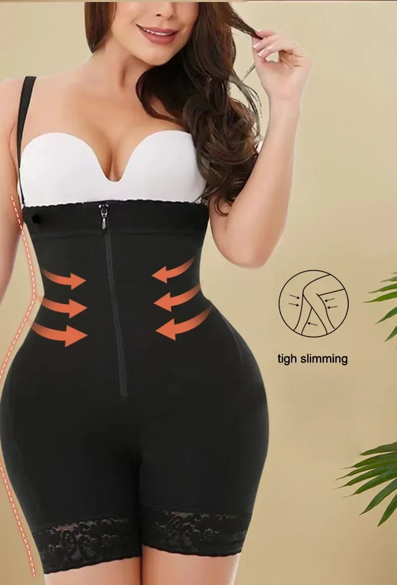 Fajas colombianas moldeadoras de cuerpo completo, ropa interior Sexy, levantador de glúteos, bragas de Control de barriga, entrenador de cintura,