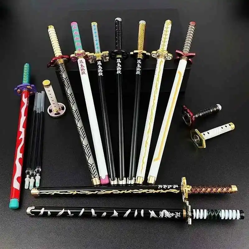 1PC 20cm Gift Pen Anime Peripheral Neutral Pen/my Wife/Zenyi/moth/butterfly Blade Day Wheel Knife Stationery Signature Pen Cute