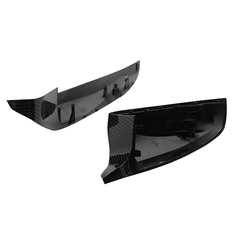 Car Carbon Fiber Rearview Side Mirror Cover Replacement Parts For BMW X5 E70 X6 E71 2008-2013 Side Door Rearview Cover Caps