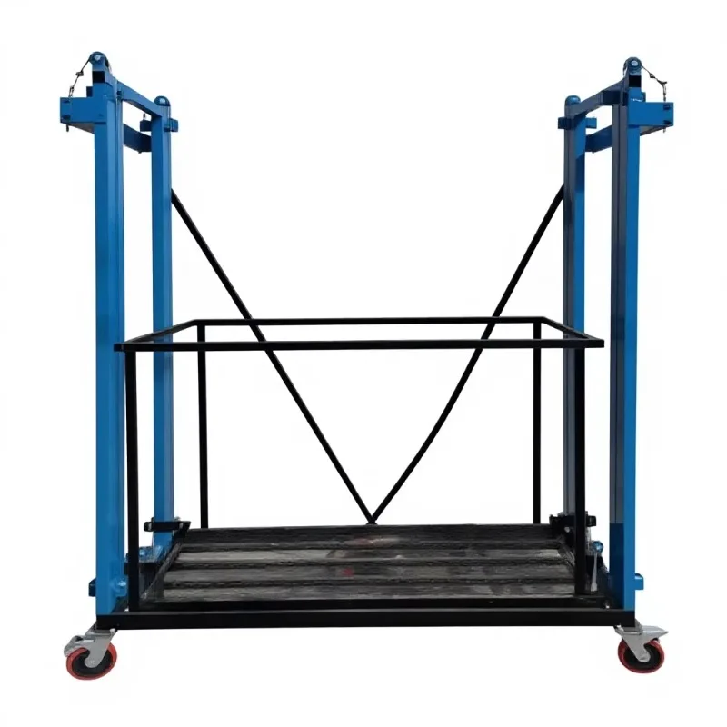 Portable Steel Electric Scaffold Lifting Tables Wire Rope Sling Type Hoist Scaffold for Construction and Retail Industries